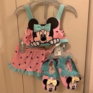 Minnie Mouse bikini NWT